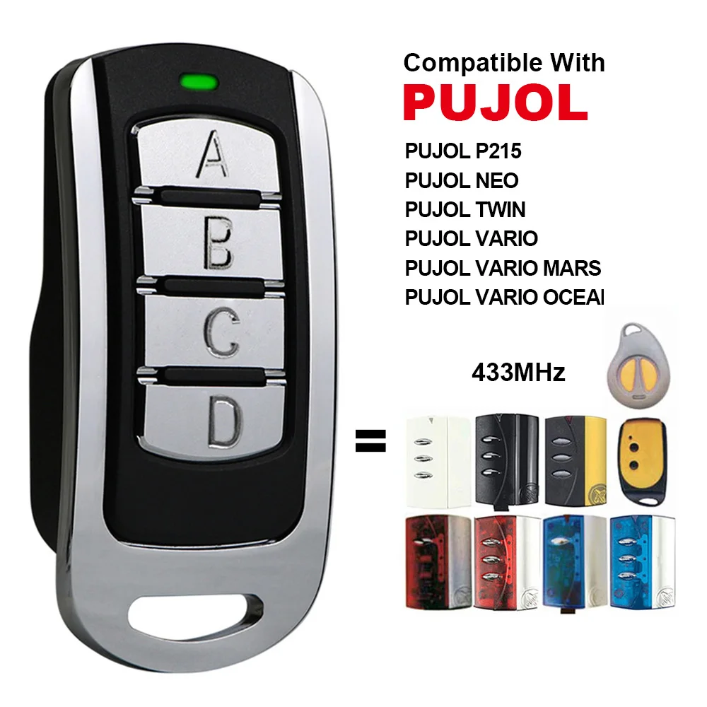 SMG-008 Garage Remote Control Compatible With PUJOL VARIO MARS OCEAN MARTE P215 NEO TWIN 433.92MHz