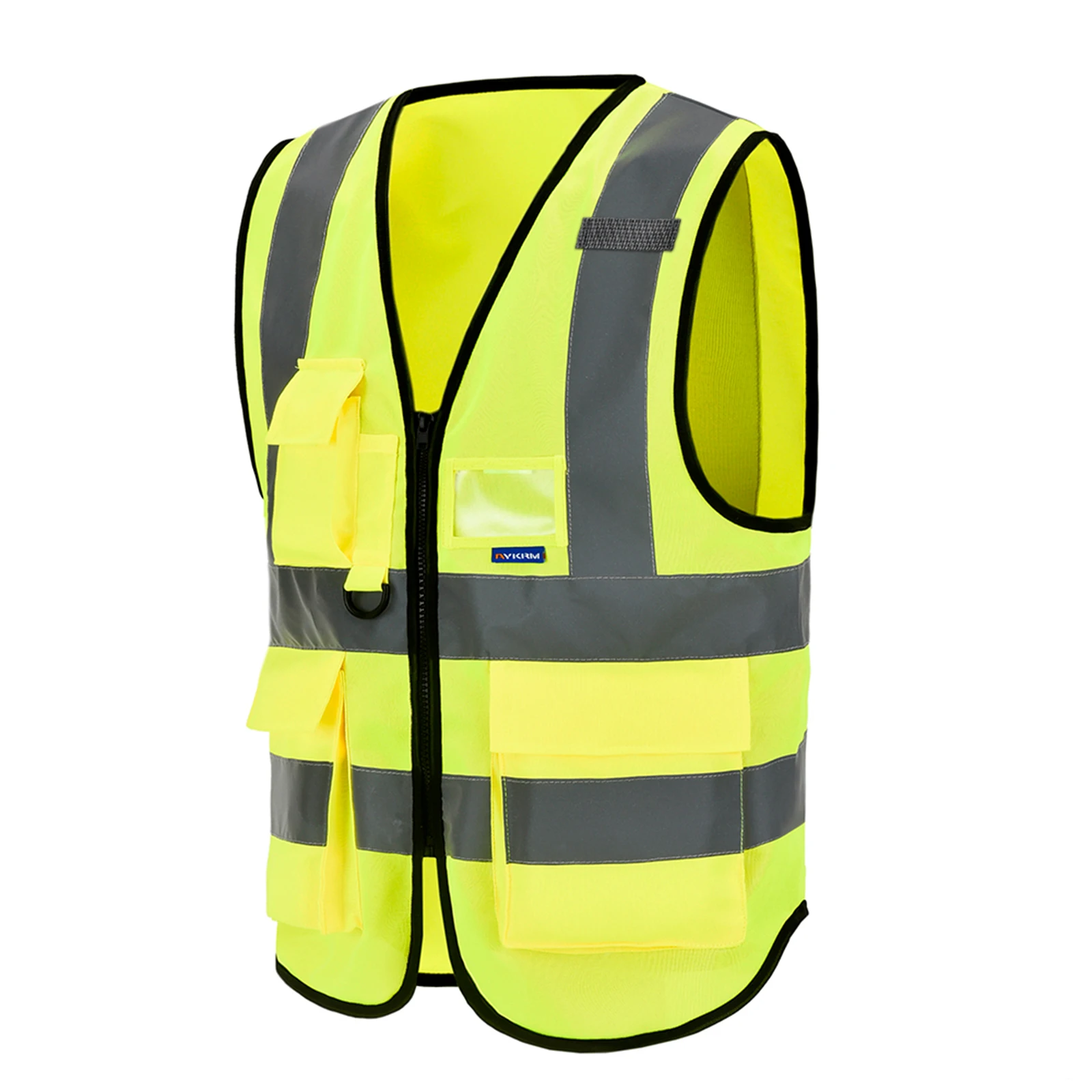 AYKRM 21 Colour (XS-8XL) Hi Vis Viz High Visibility Reflective Zip Pocket Security Waistcoats Jacket Workwear Vests