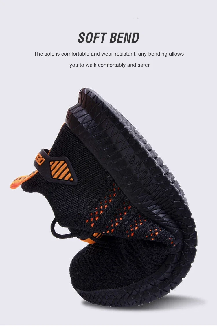Work Safety Shoes Summer Breathable Men Air Cushion Work Protective Sneakers Anti-Puncture Work Shoes Male Steel Toe Shoes
