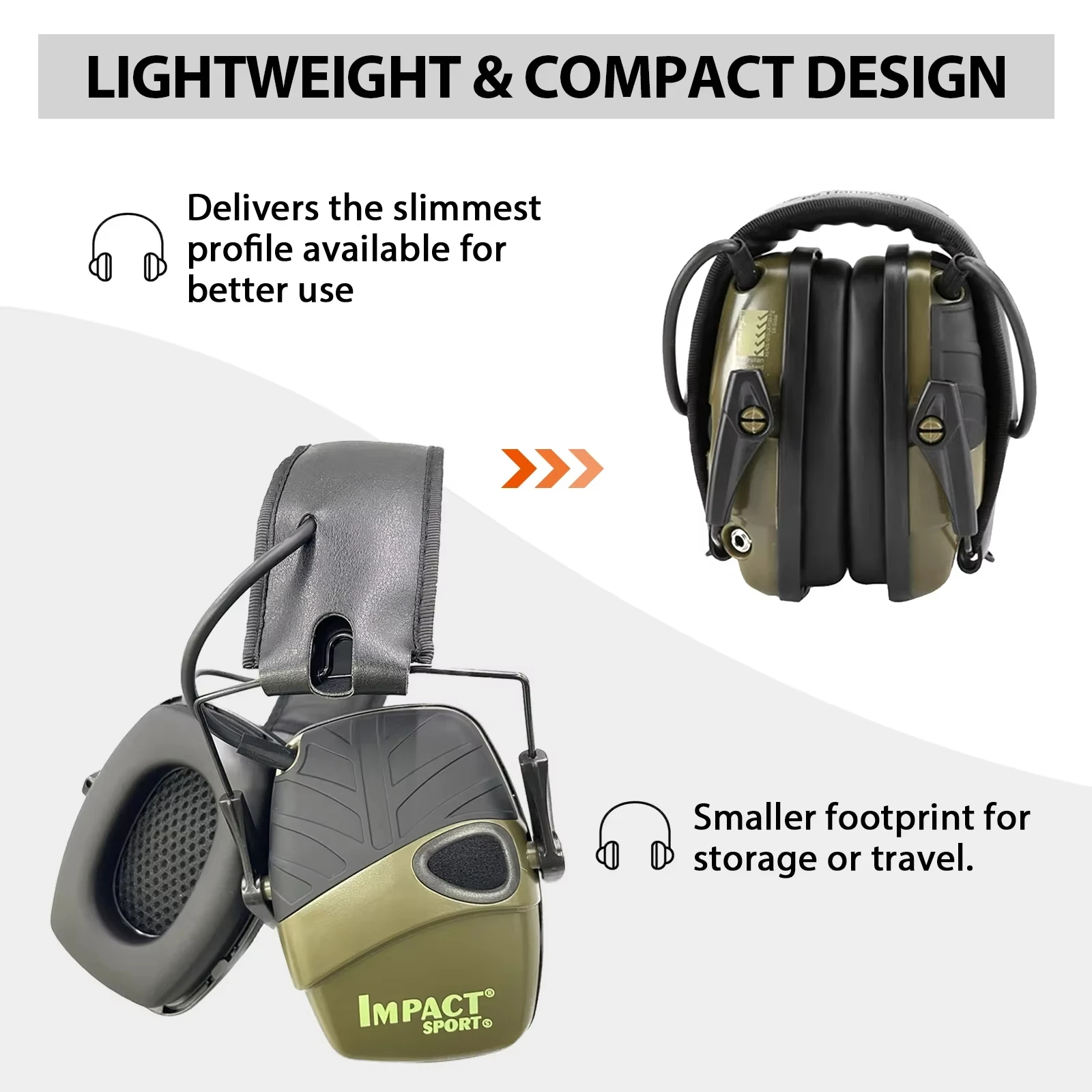 Outdoor Tactical Electronic Shooting Earmuff Active Anti-noise Headset Impact Sound Amplification Hearing protector