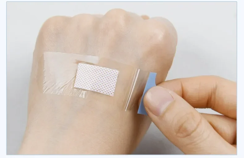 120pcs PU Transparent Waterproof Band Aid Adhesive Medical Strips Plaster for Wound Sports Bathing