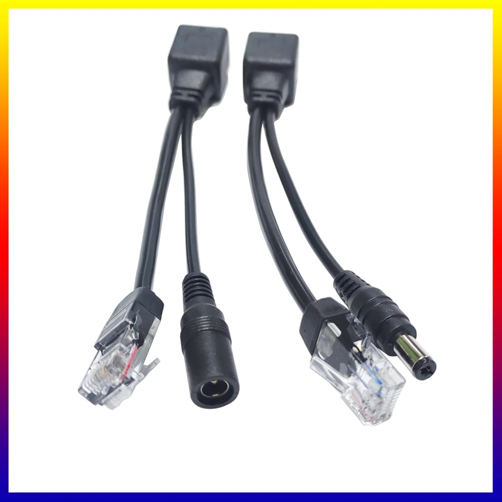 Hot POE Cable Passive Power Over Ethernet Adapter Cable POE Splitter Injector Power Supply Module 12-48v For IP Camera
