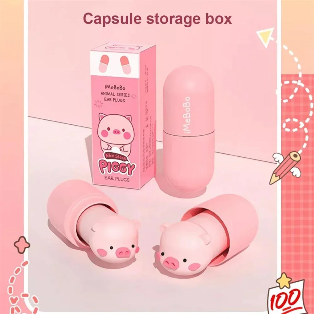 1 Pair Cartoon Anime Earplugs Anti-noise Anti Snoring Sleep Aid Traveling Ear Plugs Sleeping Ear Plug Rebound Earplug Ears Care