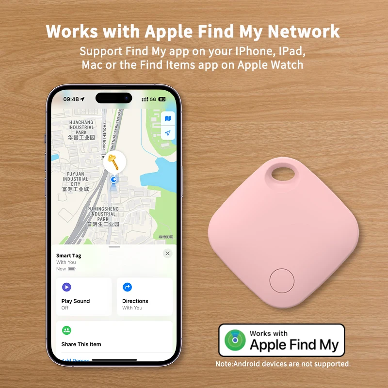 Long-Distance Tracker Beyond Bluetooth Range Tracking Finder For Apple Find My Locate Keys Bag Toys Smart Tag for IOS iPhone