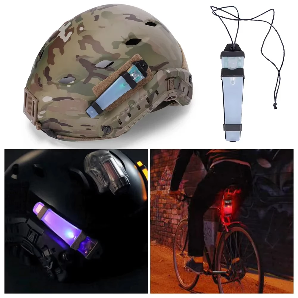 Tactical FMA Helmet Safety Flashing Light IR Strobe Waterproof Outdoor Survival Signal Light Hiking Identification Marker Lamp
