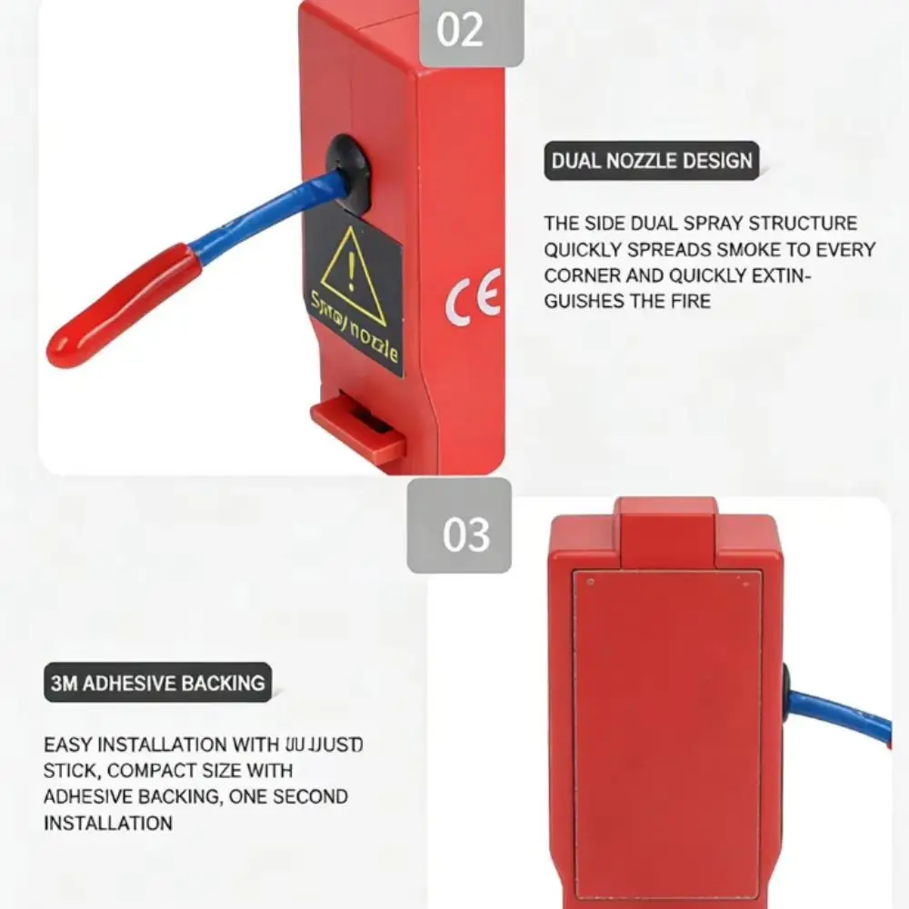 Dual-Line Design Flame Retardant Device Flame Retardant Non Pollution Fire Extinguishing Device DIN Rail Mount