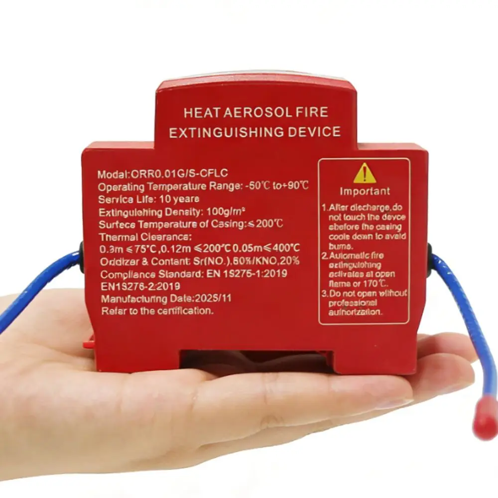Dual-Line Design Flame Retardant Device Flame Retardant Non Pollution Fire Extinguishing Device DIN Rail Mount