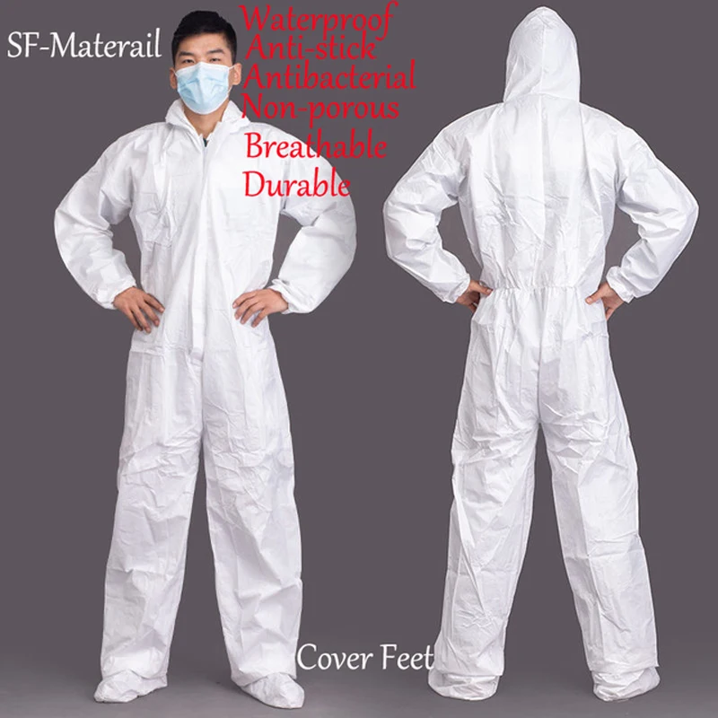 Protective Disposable Waterproof Oil-Resistant Work Safety Clothing Spary Painting Cover All Protection Clothes Overall Suit