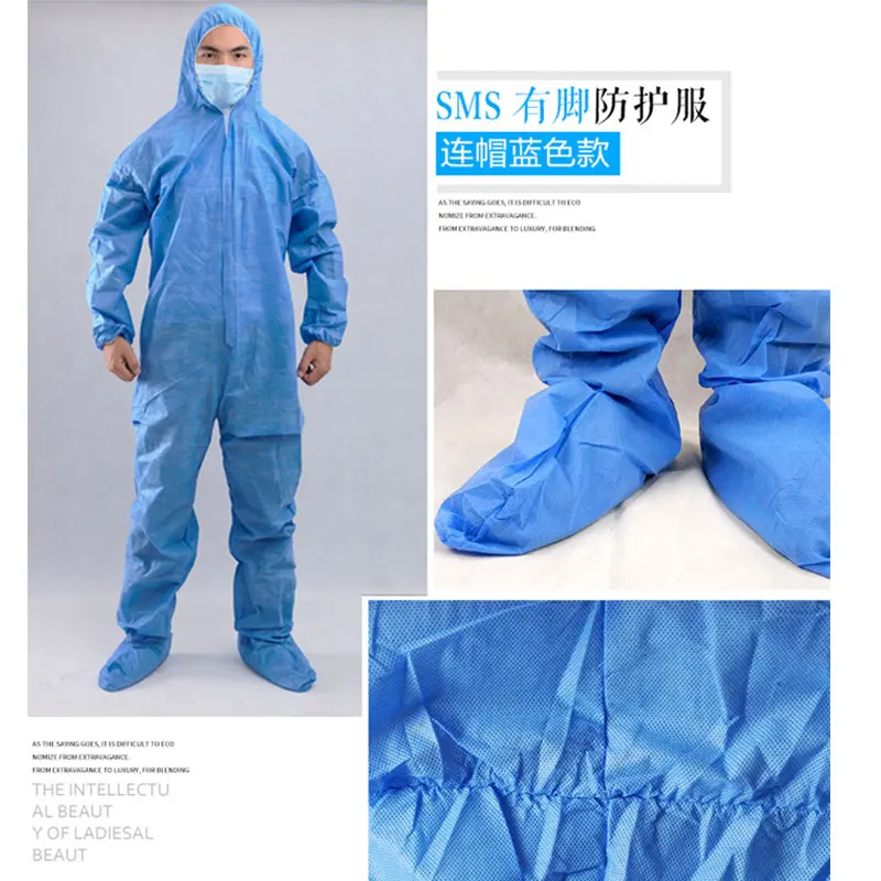 Protective Disposable Waterproof Oil-Resistant Work Safety Clothing Spary Painting Cover All Protection Clothes Overall Suit