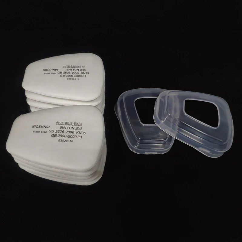 5N11 Cotton Filter Paper 501 Cover For 3M 6001/6200/6800 Gas Mask Spraying Painting Chemical Respirator Dust Proof Accessories