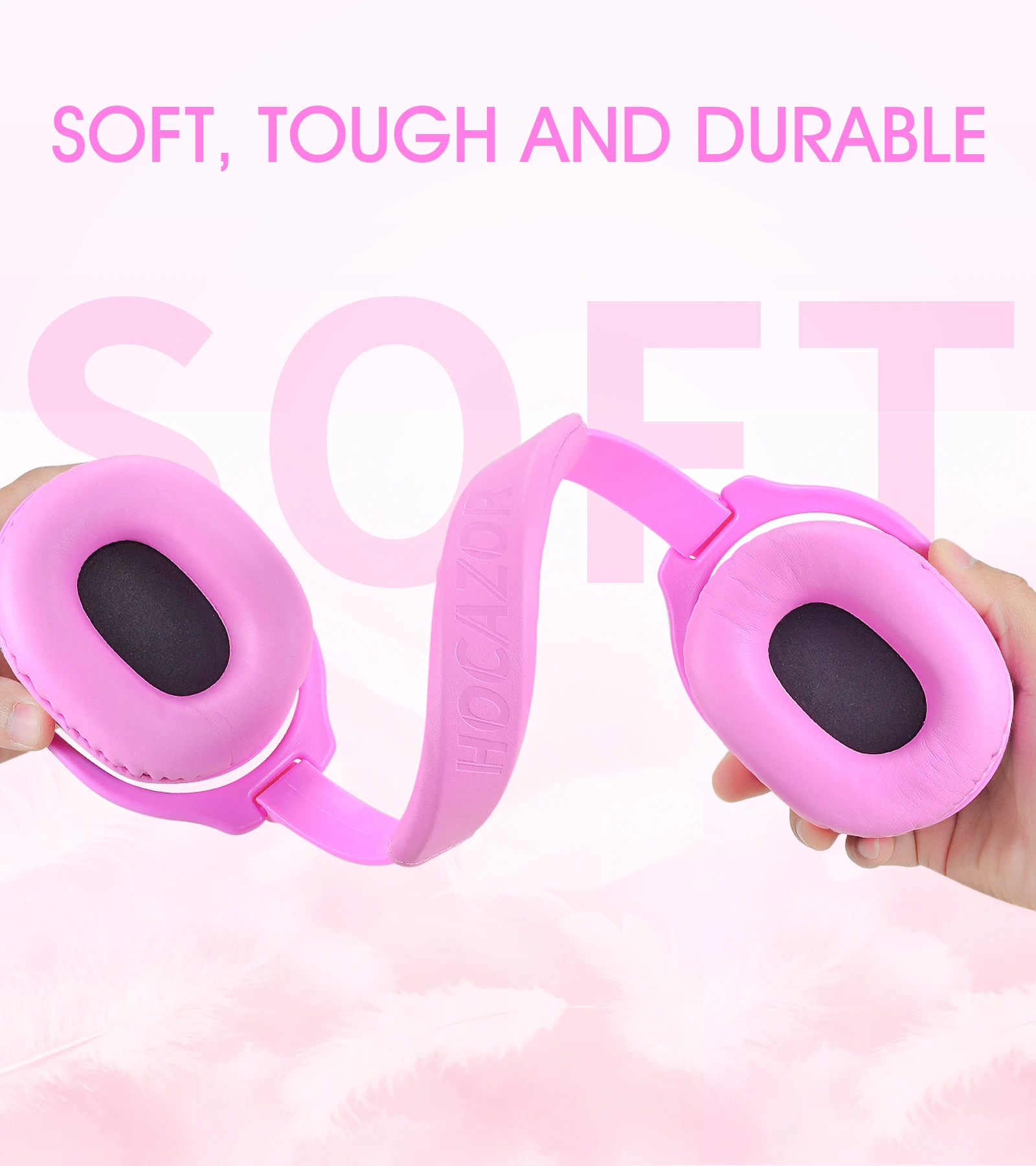 HOCAZOR Kid Earmuffs Noise Protection Safety Ear Muffs Protectors for Children Hearing Defenders Sensory Issues Noise Reduction