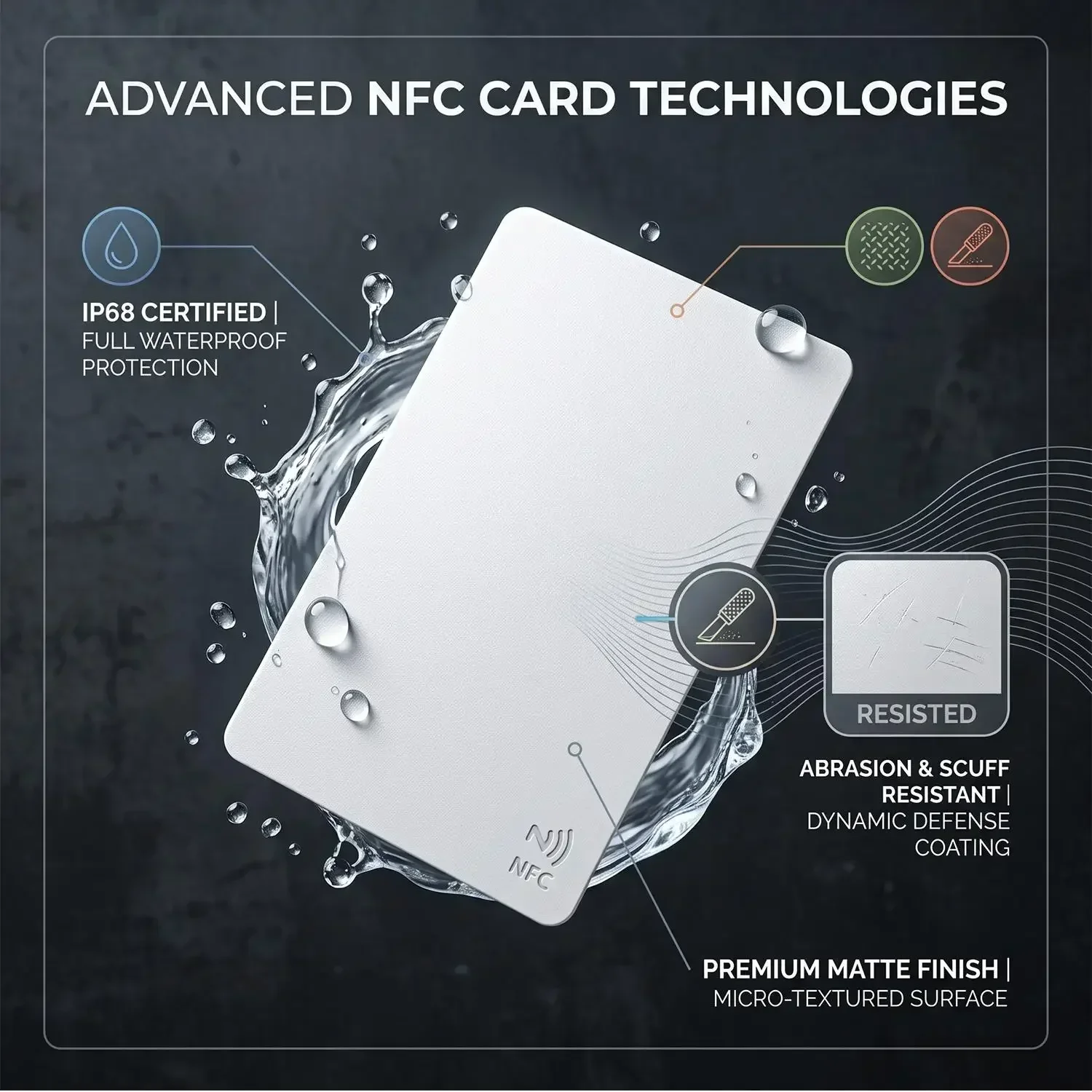 2-20Pcs Ntag216 Ntag215 Ntag213 Blank NFC Cards PVC Tags NFC215 13.56Mhz TagMo Waterproof RFID NFC PVC Keycard Phone 504 Bytes
