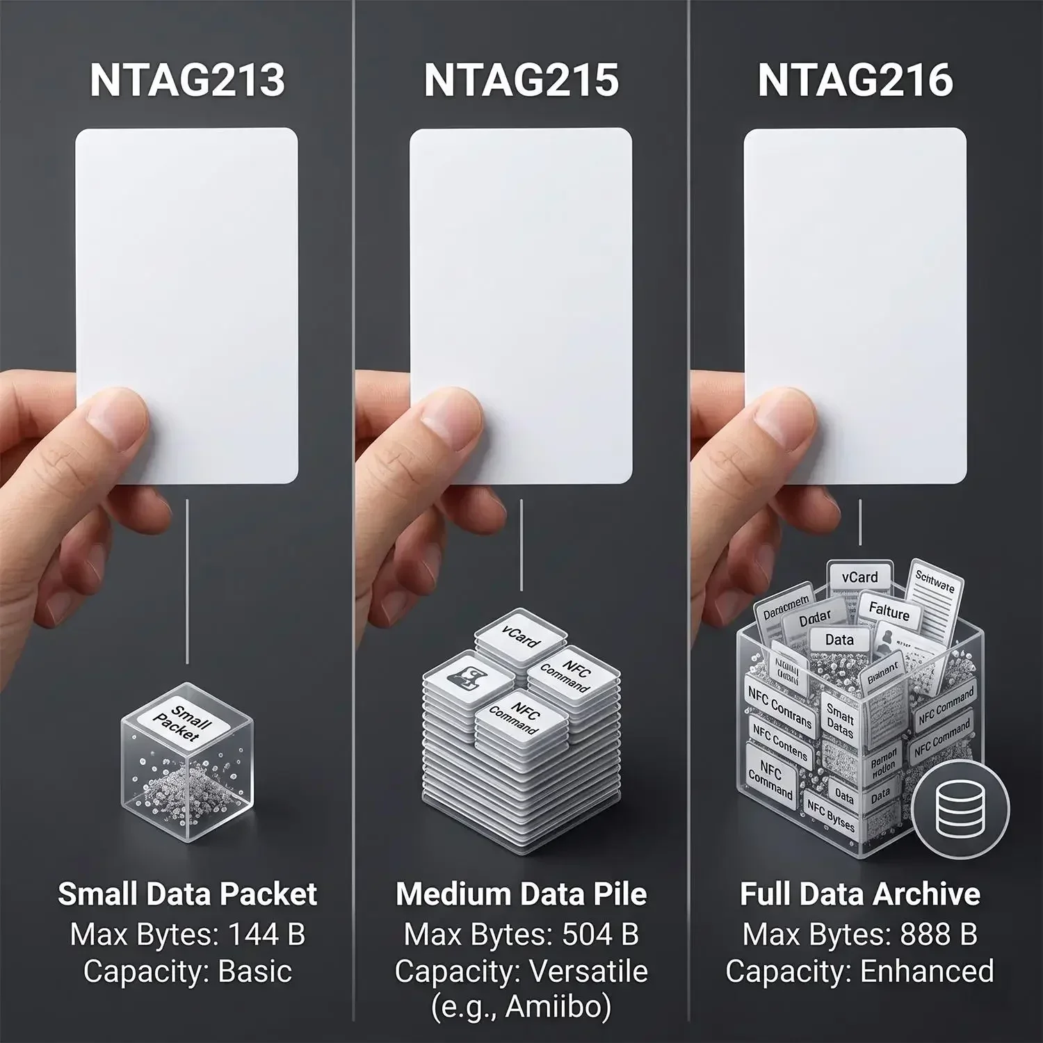 2-20Pcs Ntag216 Ntag215 Ntag213 Blank NFC Cards PVC Tags NFC215 13.56Mhz TagMo Waterproof RFID NFC PVC Keycard Phone 504 Bytes