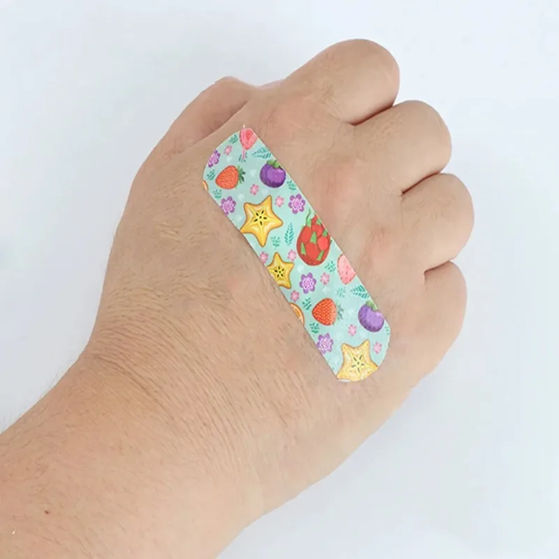 100pcs/lot Cartoon Animal Pattern Waterproof Band Aid Hemostasis Adhesive Baby Bandages Wound Plaster Patches for Kids