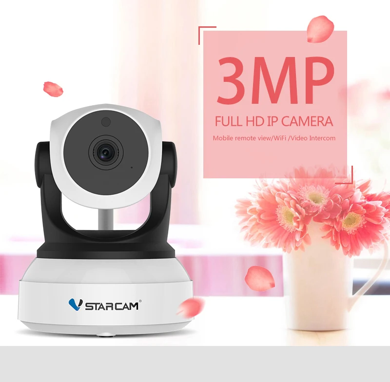 Vstarcam 3MP HD Wireless WiFi IP Camera Surveillance CCTV Camera 1080P Home Security IR Night Vision PTZ Baby Monitor Camera