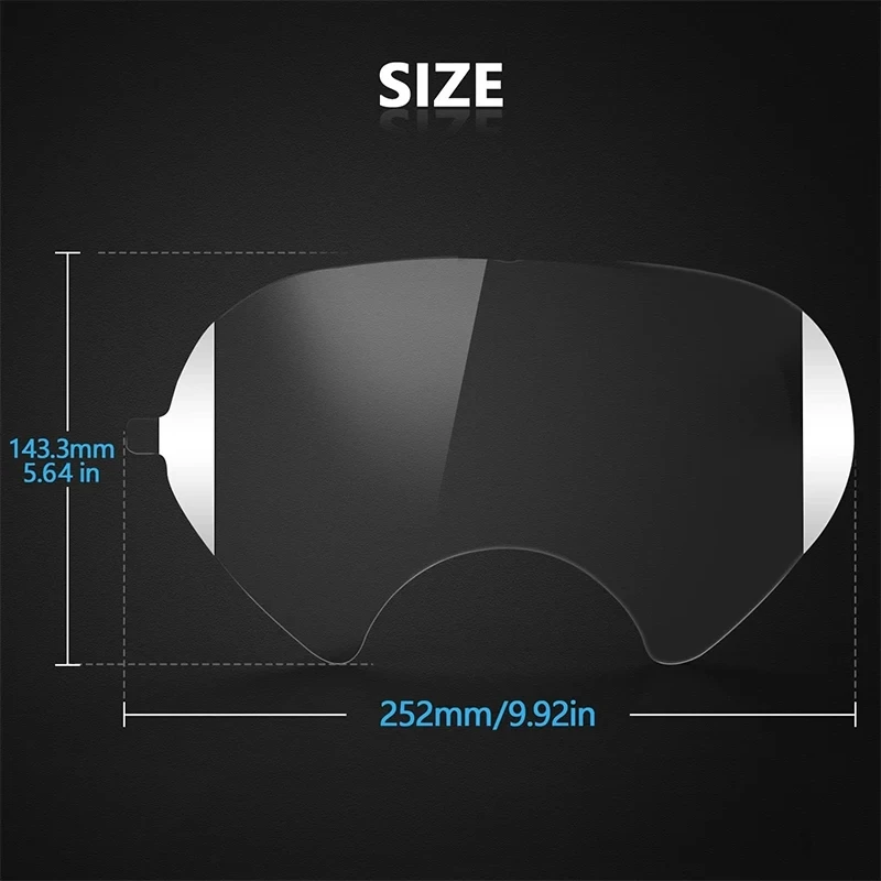 Anti Scratch Protective Lens Film For MMM 6800 Gas Mask Respirator Full Face Window Screen Protector Painting Spraying Mask Cove