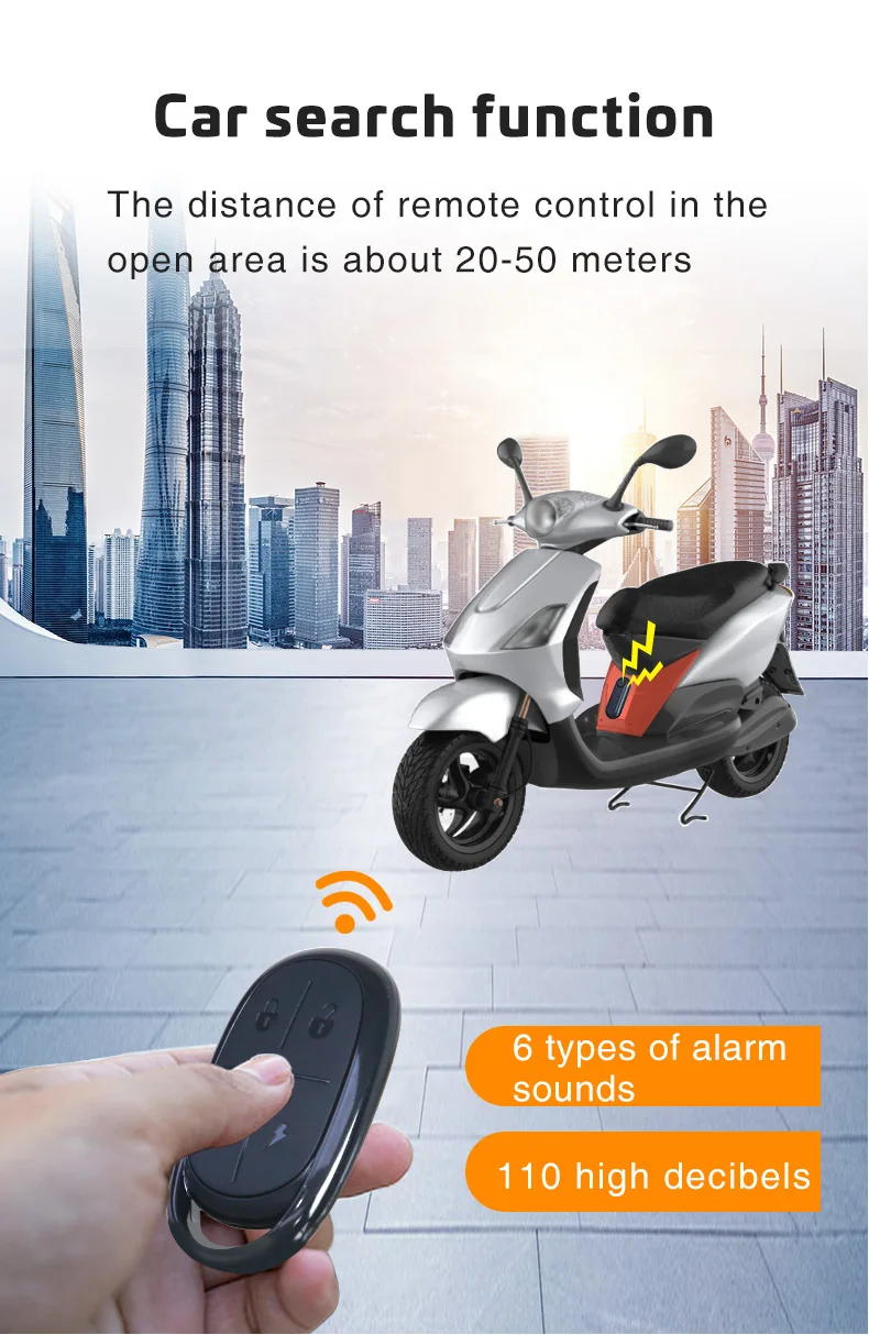 DYGSM Bike Alarm Waterproof Vibration Motorcycle Bicycle/Door Burglar Alarm Ebike Anti Theft 113dB Loud Adjustable Sensitivity