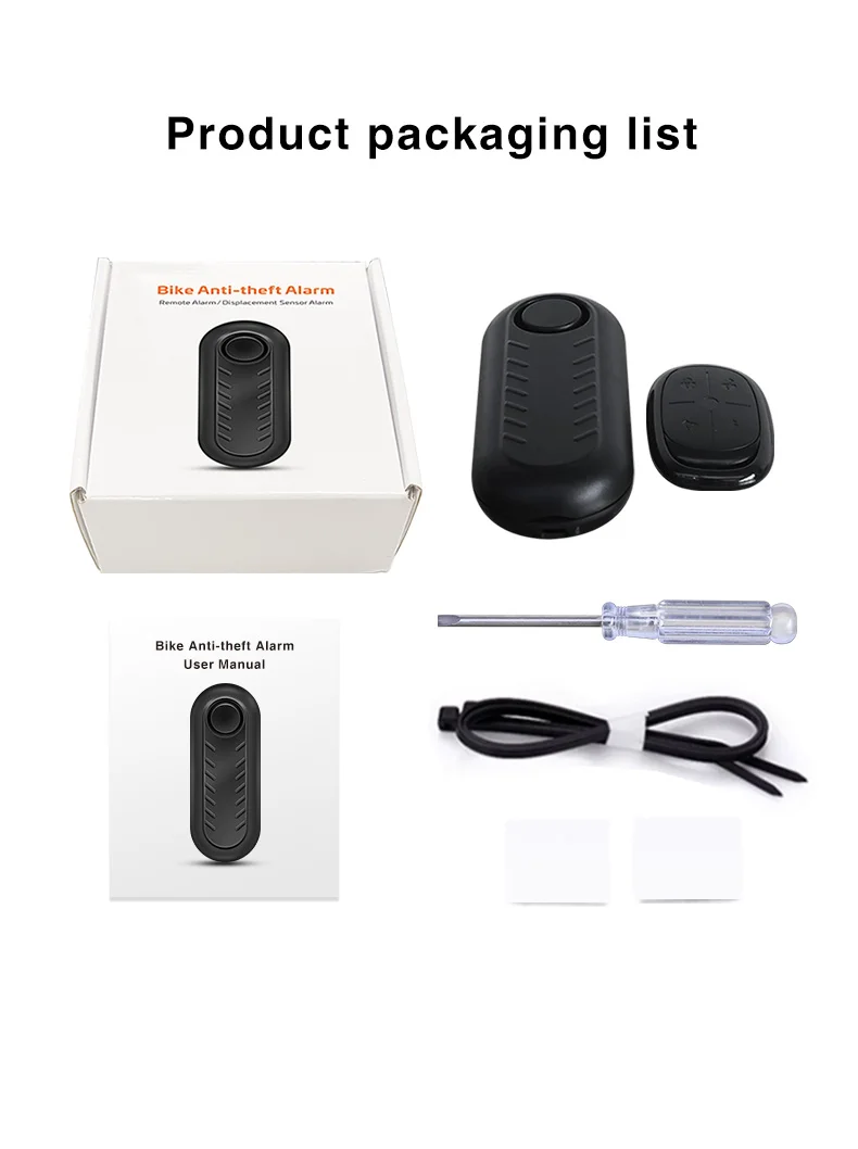 DYGSM Bike Alarm Waterproof Vibration Motorcycle Bicycle/Door Burglar Alarm Ebike Anti Theft 113dB Loud Adjustable Sensitivity