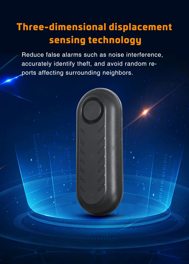 DYGSM Bike Alarm Waterproof Vibration Motorcycle Bicycle/Door Burglar Alarm Ebike Anti Theft 113dB Loud Adjustable Sensitivity