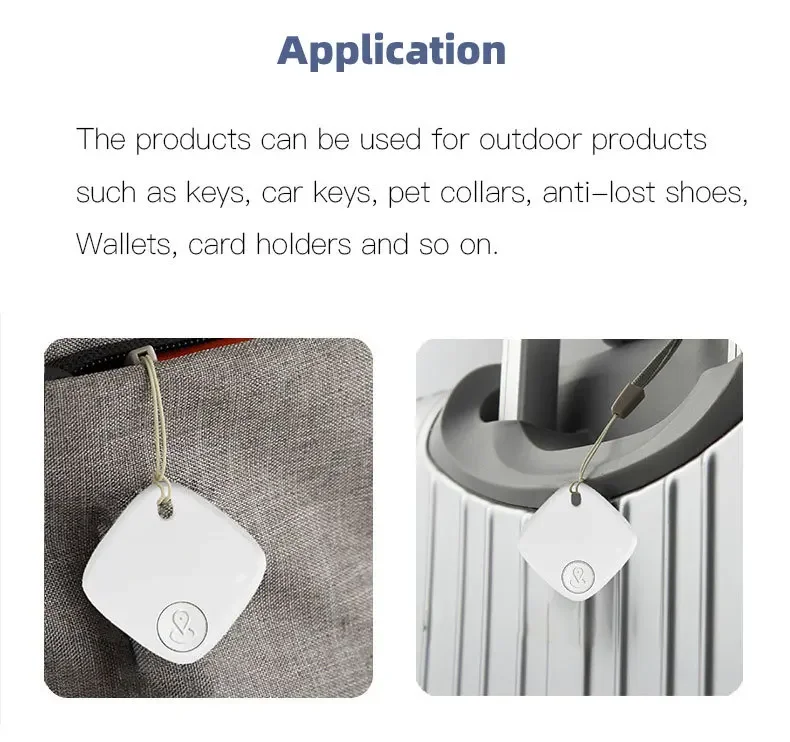 Mini Anti-Lost Tracking Device Bluetooth Works with Apple Find My APP Smart Tag Kid Pet GPS Tracker Alarm Reminder Positioner