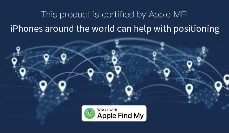 Mini Anti-Lost Tracking Device Bluetooth Works with Apple Find My APP Smart Tag Kid Pet GPS Tracker Alarm Reminder Positioner