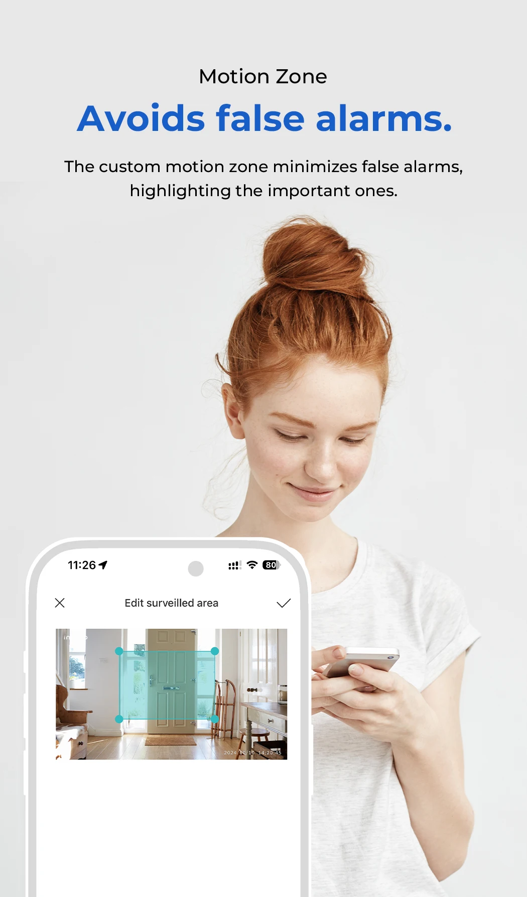 IMILAB C22 3K Security Indoor Camera - 360° View Home Camera with Color Night Vision for Baby/Pet Monitor WiFi6 AI Detection