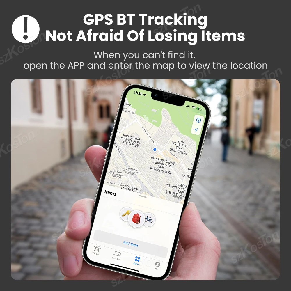 Mini GPS Tracker Global Anti-lost Alarm Locator Compatible with iOS Find My App Key Finder Car Pet Smart Tag for iPhone iTag