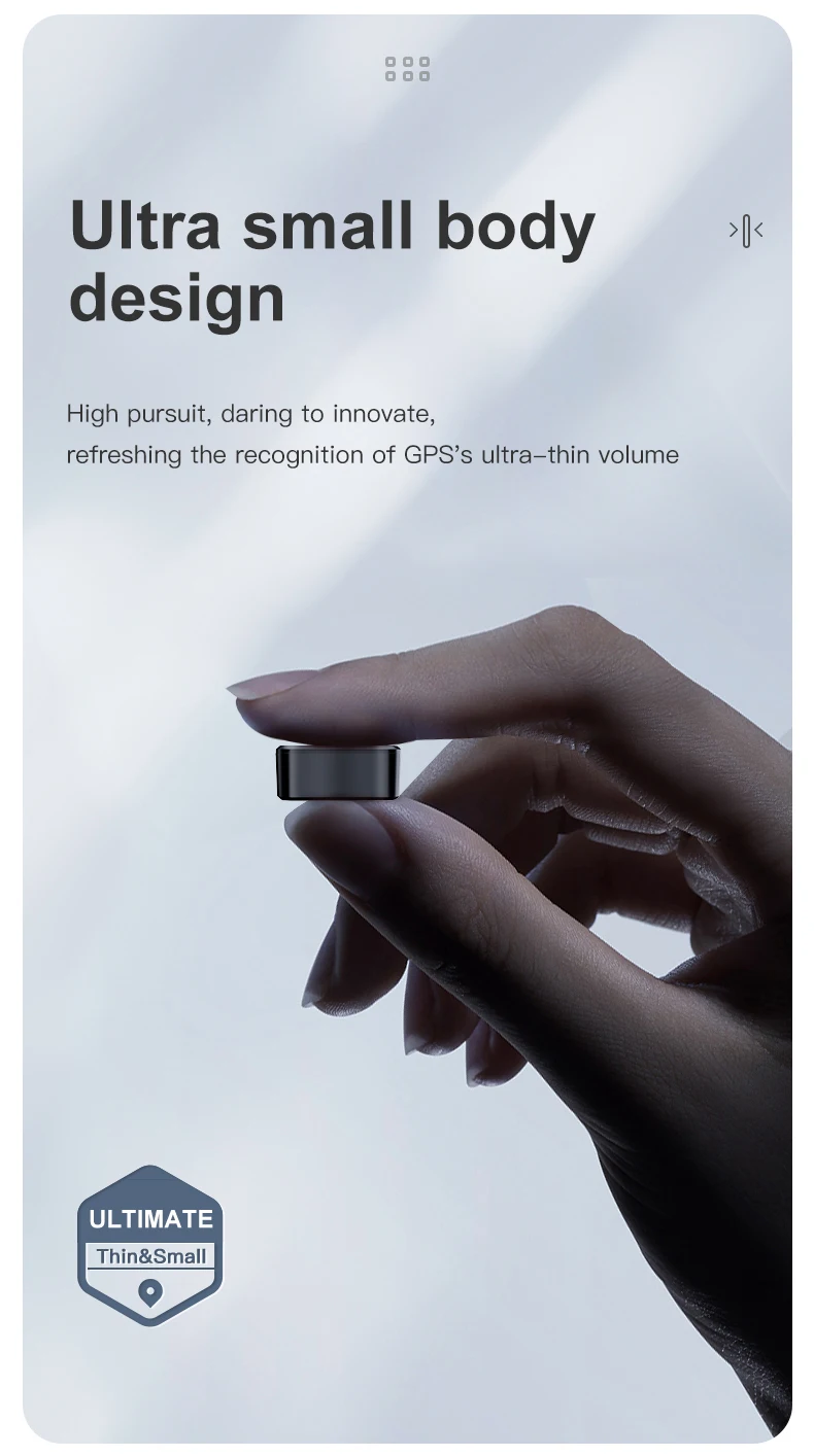 Mini GF08 GPS Car Tracker Real Time Tracking Anti-Theft Anti-lost Key Pet Locator Strong Magnetic Mount SIM Message Positioner