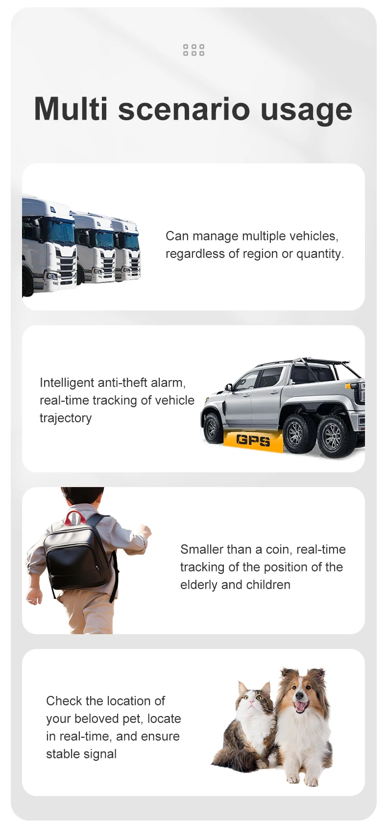 Mini GF08 GPS Car Tracker Real Time Tracking Anti-Theft Anti-lost Key Pet Locator Strong Magnetic Mount SIM Message Positioner