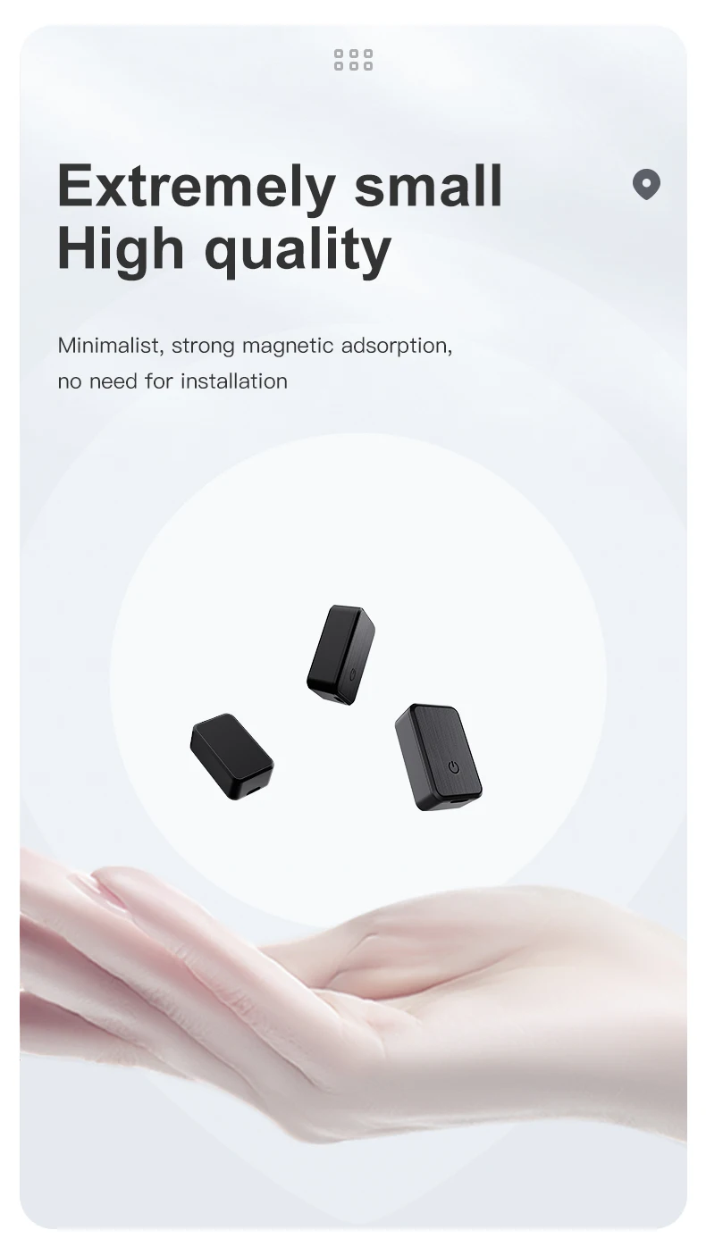 Mini GF08 GPS Car Tracker Real Time Tracking Anti-Theft Anti-lost Key Pet Locator Strong Magnetic Mount SIM Message Positioner