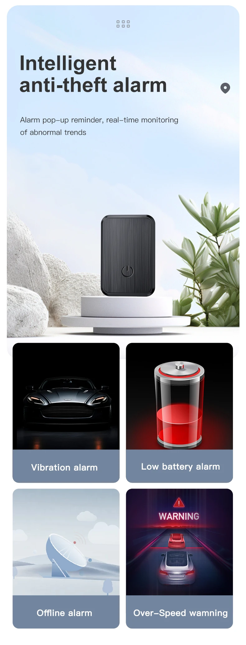 Mini GF08 GPS Car Tracker Real Time Tracking Anti-Theft Anti-lost Key Pet Locator Strong Magnetic Mount SIM Message Positioner