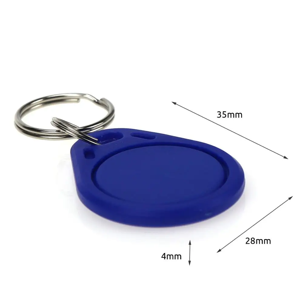 10PCS 13.56Mhz RFID UID Token Copy Keykobs Changeable Attendance Management CUID Clone Keychain Tag For Mif 1k S50 Writable