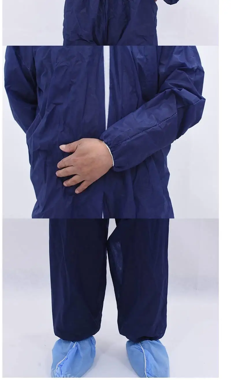 Disposable Sanitary Isolation Protection Jump Suit Work Safety Clothing Breathable Dustproof Sparying Paint Labour Overall Suit