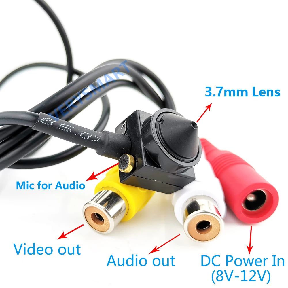 Super Small Mini Analog Camera 3.7/2.1mm 90/140 Degree 700TVL HD Color CCTV Security Surveillance Camera