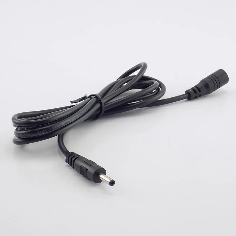 1/1.5/3/5M Male Female DC 5-24V Power Cable Extension Power Cord Adapter 3.5mmx1.35mm Connector for CCTV Cable Security Camera