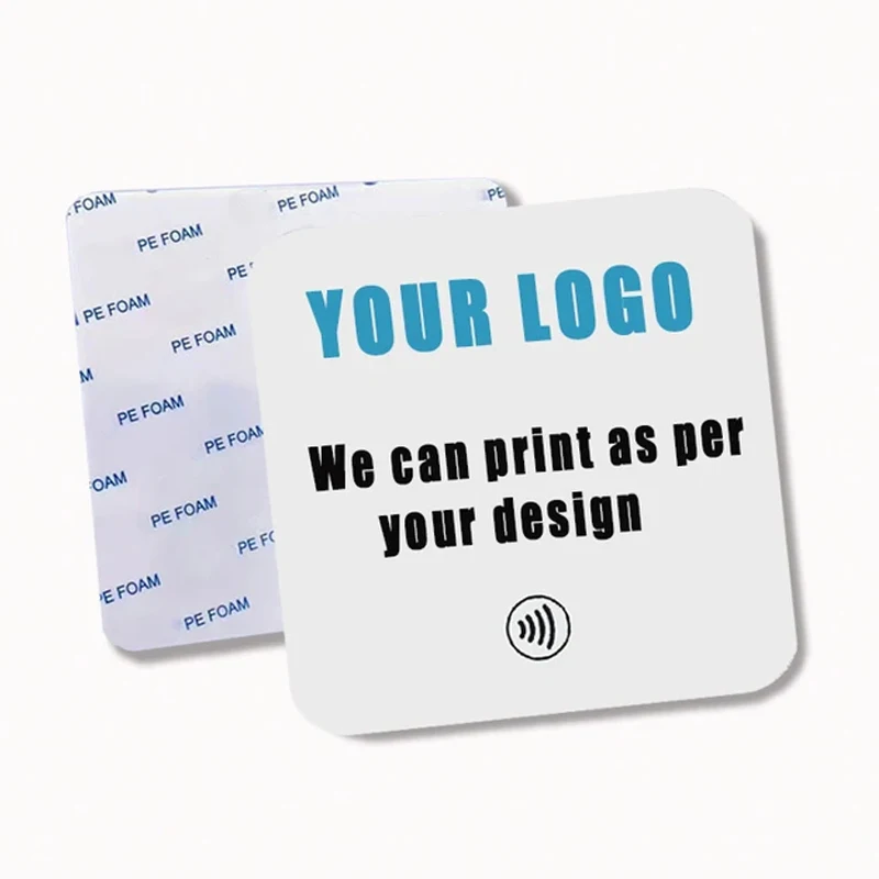 Custom Printing Acrylic NFC Table Stands NFC Plate for Google Reviews