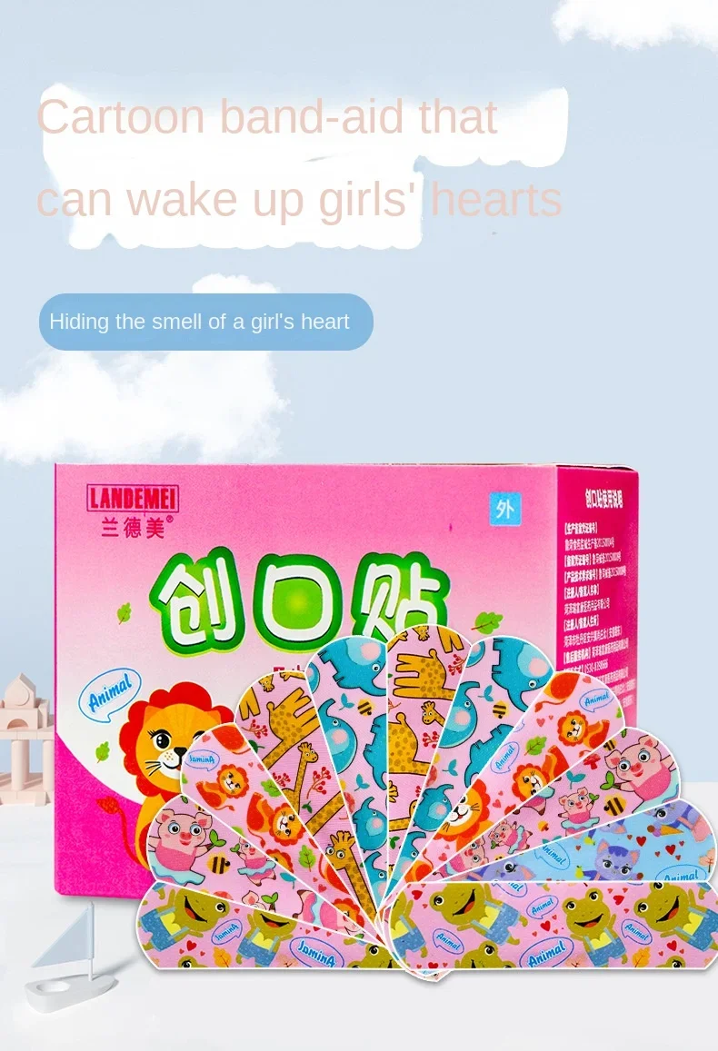 120 Pcs/box Cartoon Band-aid Cute Mini Children Breathable Transparent Waterproof Bandage Medical Ok Bandages Hemostatic Patch