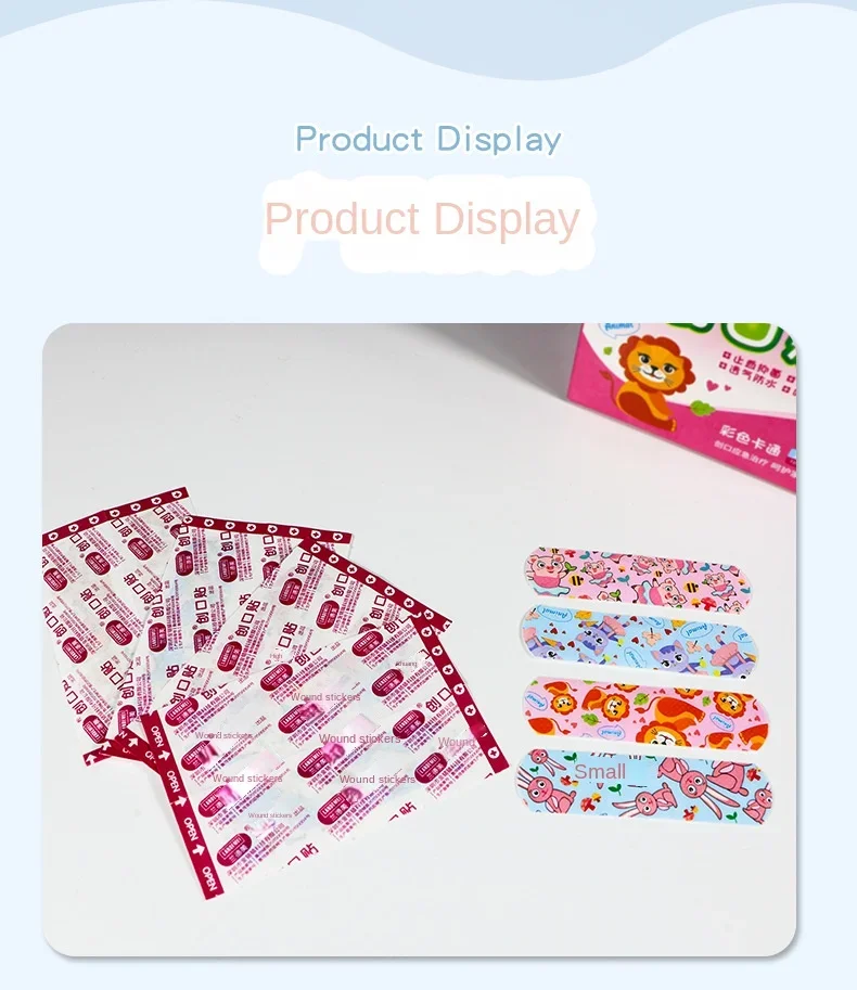 120 Pcs/box Cartoon Band-aid Cute Mini Children Breathable Transparent Waterproof Bandage Medical Ok Bandages Hemostatic Patch