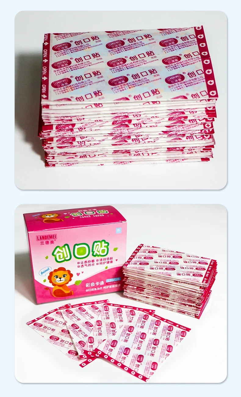120 Pcs/box Cartoon Band-aid Cute Mini Children Breathable Transparent Waterproof Bandage Medical Ok Bandages Hemostatic Patch