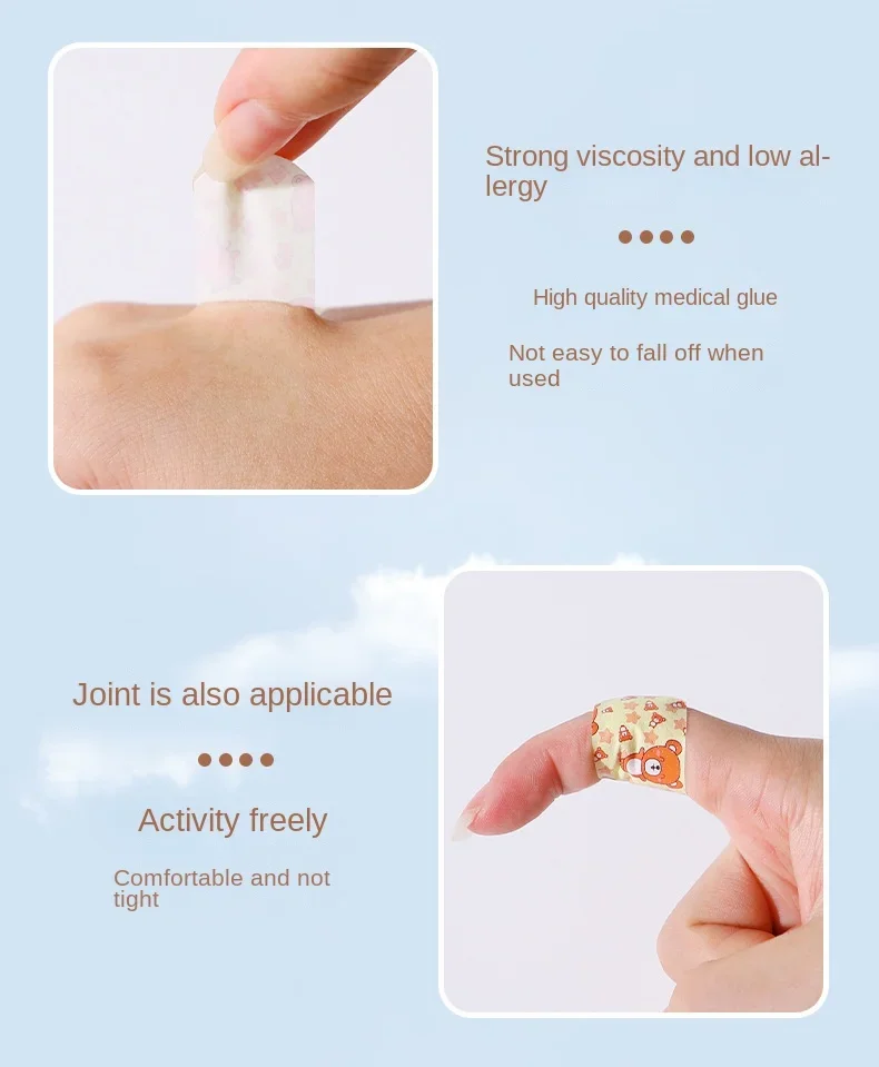 120 Pcs/box Cartoon Band-aid Cute Mini Children Breathable Transparent Waterproof Bandage Medical Ok Bandages Hemostatic Patch