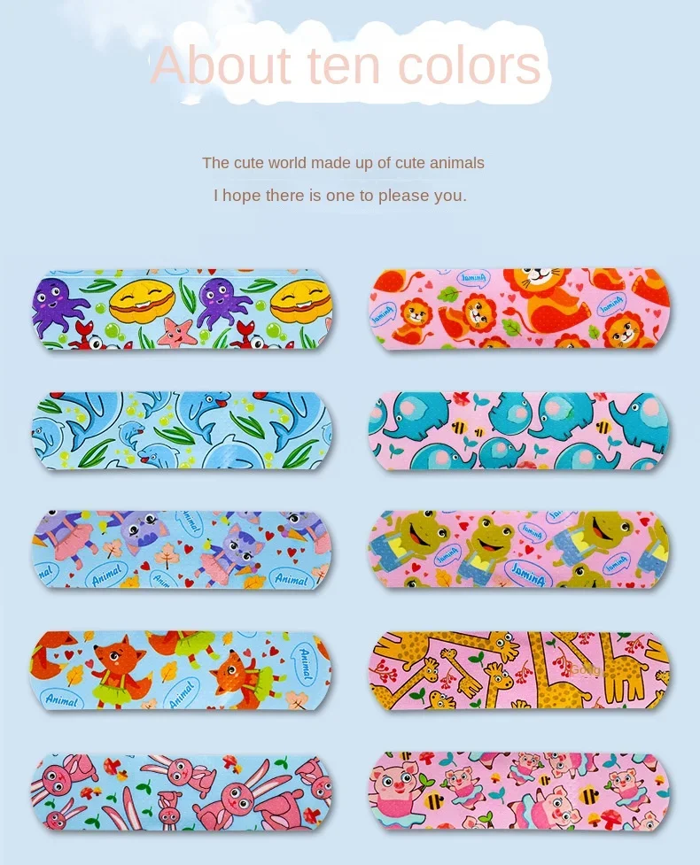 120 Pcs/box Cartoon Band-aid Cute Mini Children Breathable Transparent Waterproof Bandage Medical Ok Bandages Hemostatic Patch
