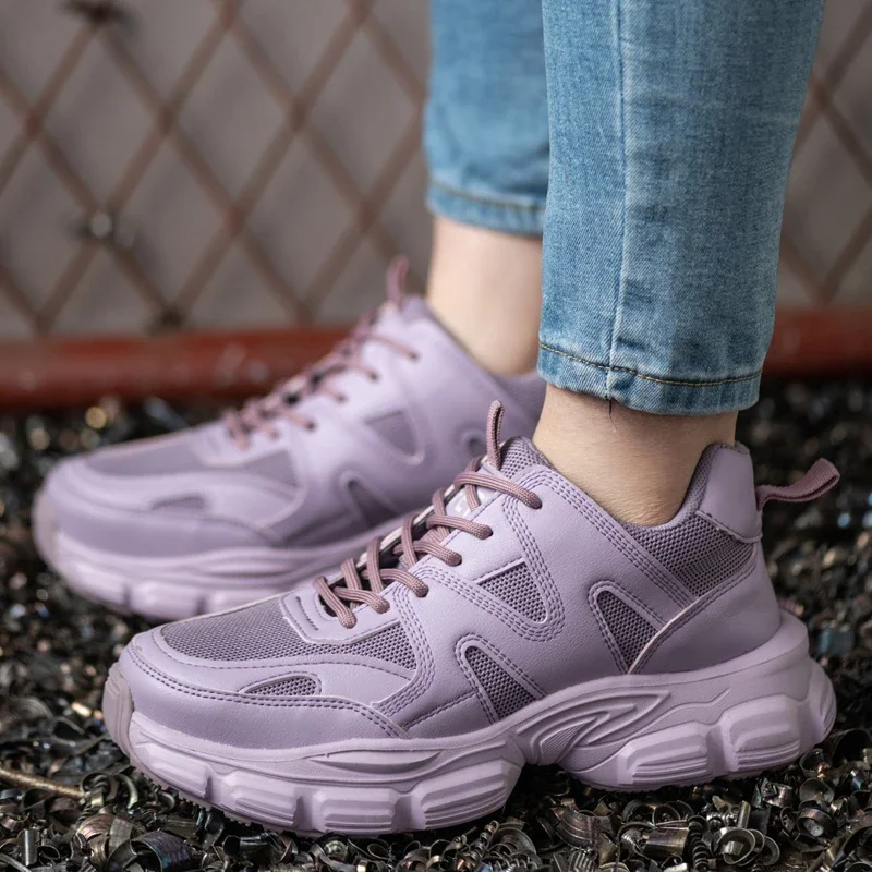 Protective Shoes For Women Men Work Sneakers Fashion Safety Shoes Anti-smash Anti-puncture Indestructible Shoes Work Boot