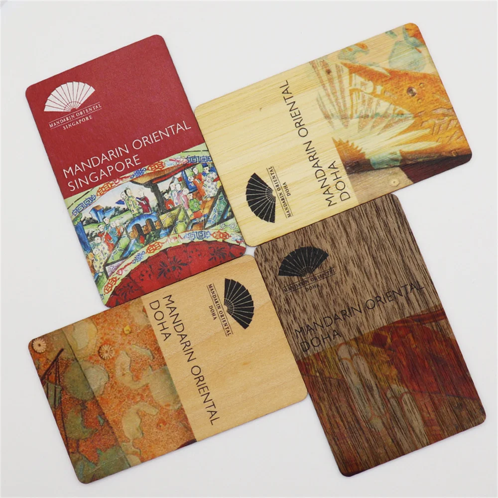 1Pc Wooden Card NFC 13.56MHZ RFID Tag 504Bytes 215Ntag Chip Membership Contactless Business Gift Social Recognition Lasercard