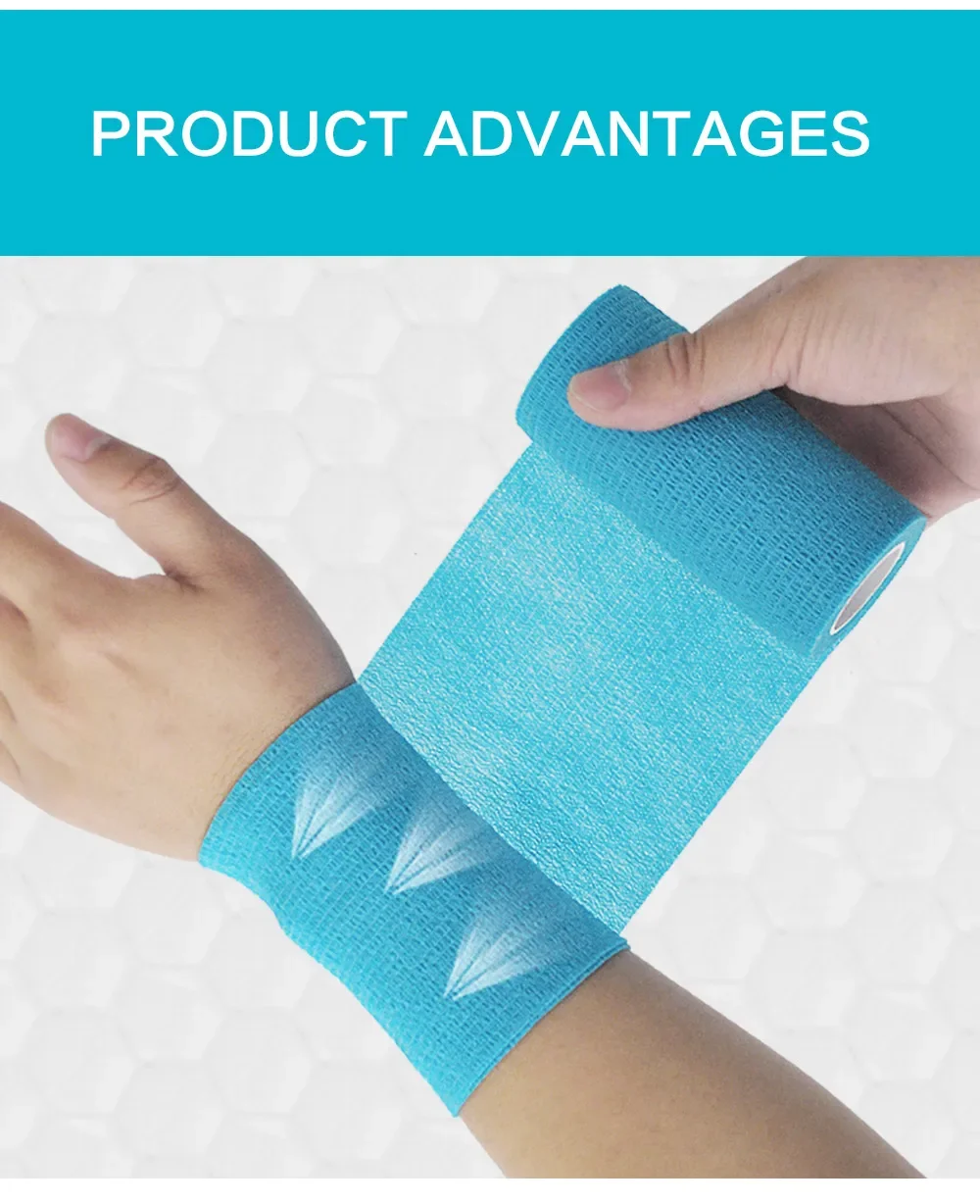 4.5m Colorful Sport Self Adhesive Elastic Bandage Wrap Tape Elastoplast for Knee Support Pads Finger Ankle Palm Shoulder