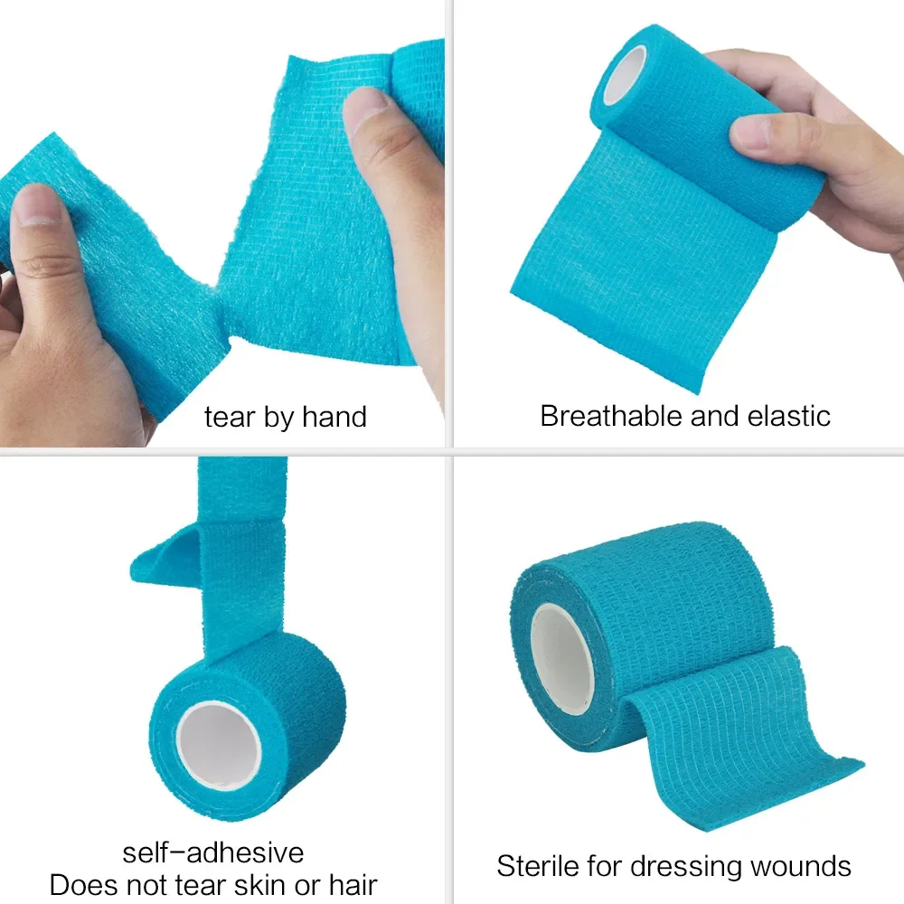 4.5m Colorful Sport Self Adhesive Elastic Bandage Wrap Tape Elastoplast for Knee Support Pads Finger Ankle Palm Shoulder