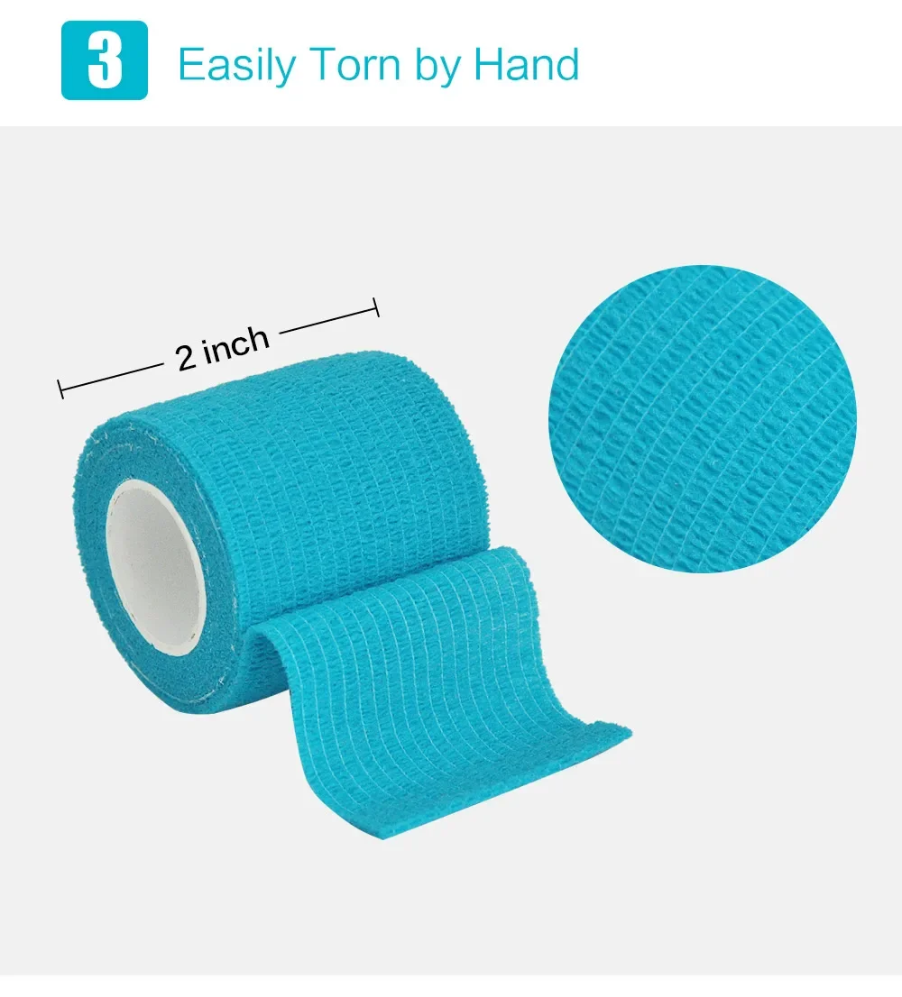 4.5m Colorful Sport Self Adhesive Elastic Bandage Wrap Tape Elastoplast for Knee Support Pads Finger Ankle Palm Shoulder