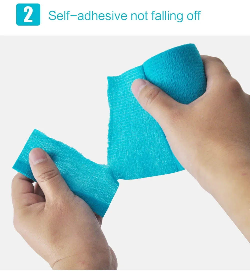 4.5m Colorful Sport Self Adhesive Elastic Bandage Wrap Tape Elastoplast for Knee Support Pads Finger Ankle Palm Shoulder