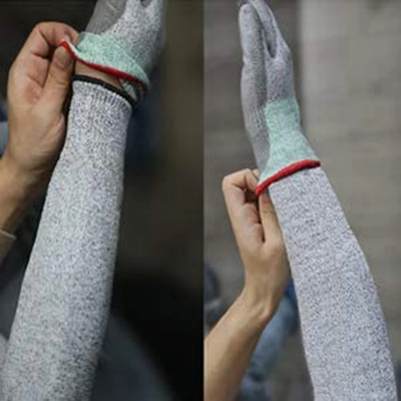 1/2Pc Level 5 HPPE Cut Resistant Anti-Puncture Work Protection Arm Sleeve Cover