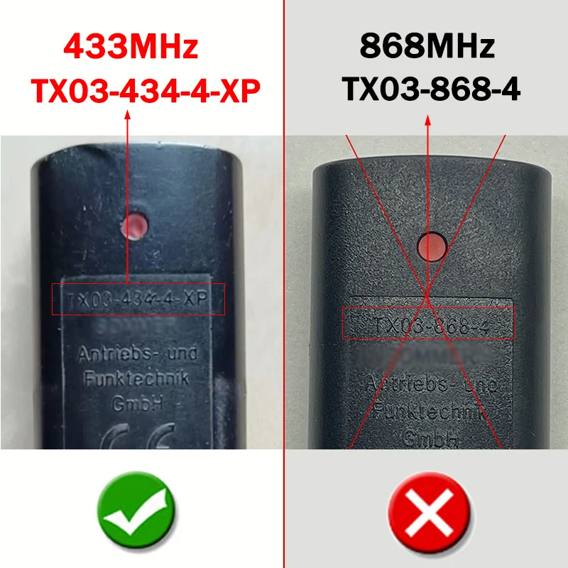 SOMMER TX03-434-4-XP Gate Remote Control 434.42MHz For SOMMER 4014 4022 TX02-434-2 Garage Door Remote Control 434MHz Gate Opener