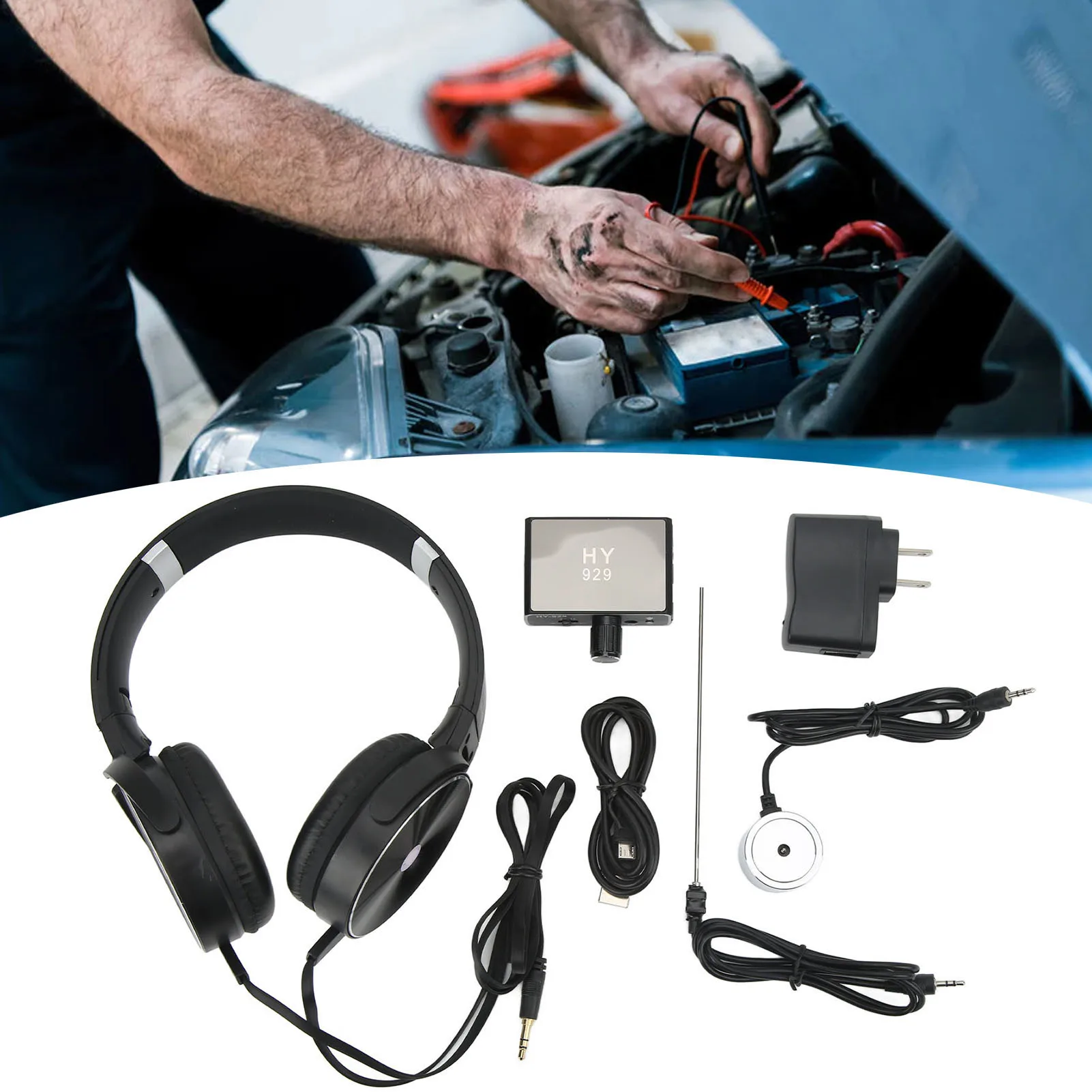 Water Pipe Leakage Monitor Rechargeable Water Leakage Detection Kit Underground High Strength for Site Construction AC100‑240V